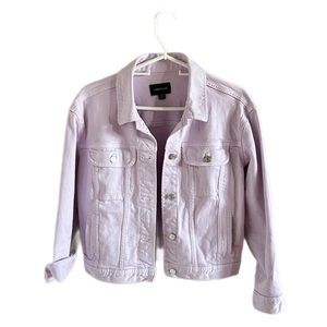 J. CREW Classic Denim Jacket Size XS Lavender color
